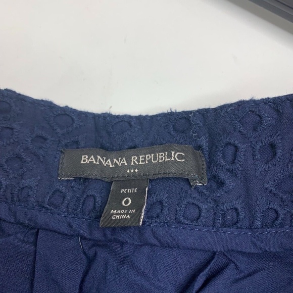 Banana Republic Factory Womens Sz 0 P Skirt Lace Overlay Side Zip Ivory 12.5 in - Picture 4 of 4